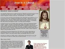 Tablet Screenshot of jesusisaliberal.org